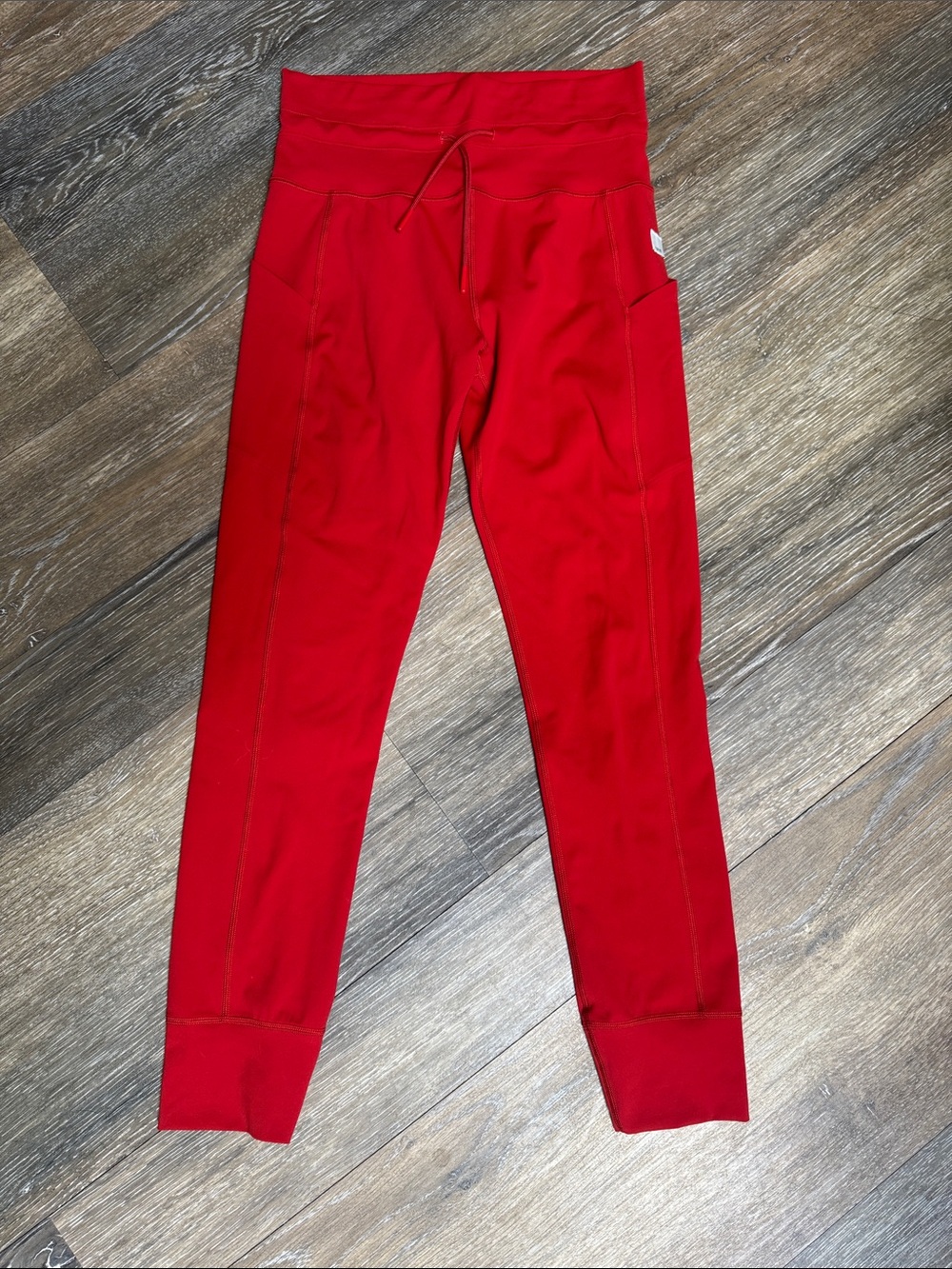 Vuori Bright Orange High-Waist Performance Leggings